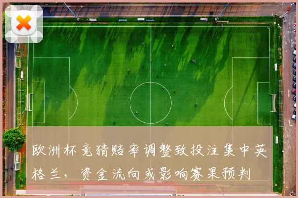 欧洲杯竞猜赔率调整致投注集中英格兰，资金流向或影响赛果预判